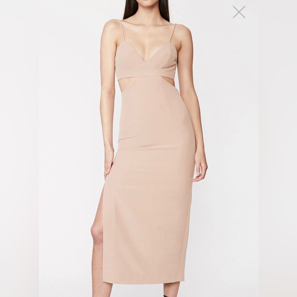 Bardot NWT Cut Out Midi Dress XS in Pink Rose
